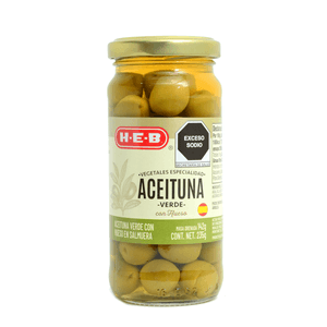 Aceituna Verde con Hueso 235g 235 Gr