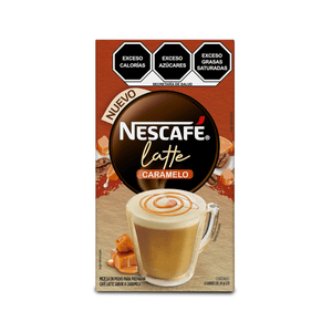 Café Soluble Nescafé Latte Sabor a Caramelo Caja con 6 Sobres de 20 g c/u