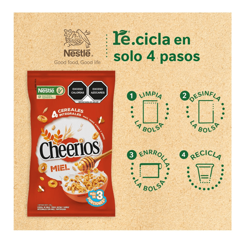 Cheerios Cereal Nestlé Miel con Avena 230 g - H-E-B México