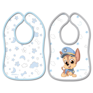 Set Baberos 2 Pack Paw Patrol Chase Baby de 0 a 2 pz Set Baberos 2 Pack Paw Patrol Chase Baby de 0 a  2 Pz