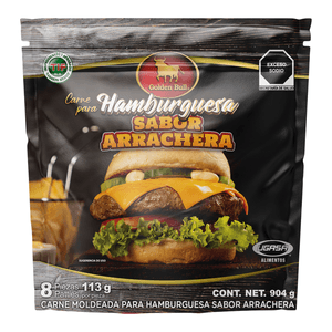 Hamburguesa Sabor Arrachera 904 Gr