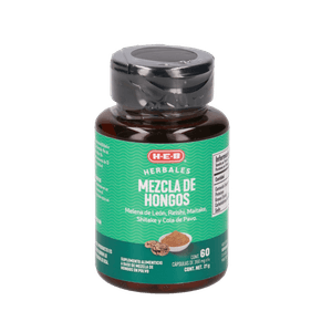 Mezcla de Hongos 60 Cáps 350 Mg 60 Caps 1 Pz