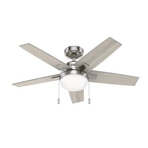 Ventilador de Techo 44 Nickel Cepillado/Cromo 1 Pz