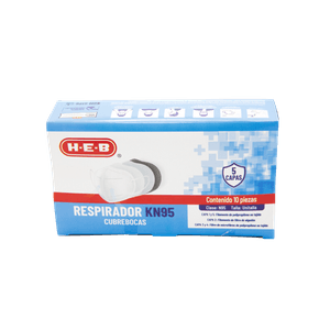 Respirador Kn95 Cubrebocas 10 Piezas 10 pz