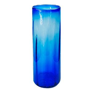 Florero Acanalado Gd Cobalt Blue Azul 1 Pz