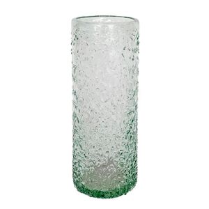 Florero Cilindrico Clear Granizado Clear 1 Pz