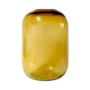 Florero Corto Amber Globe Ambar 1 Pz