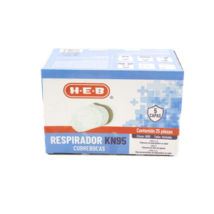 Respirador Kn95 Cubrebocas 25 Piezas 25 Pz