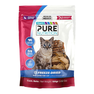 Premios Res Liofilizado para Gato Pure Nutrition 100 g Premios Super Jerky Pavo y Moras Pure Nutrition 125 g