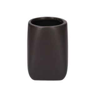 Vaso Baño de Dolomita Negro 8 X 8 X 11 Cm 1 Pz