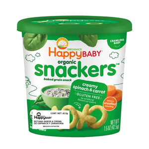 Happy Baby Snacker Sabor Espinaca Zanahoria 42. 42.5 Gr