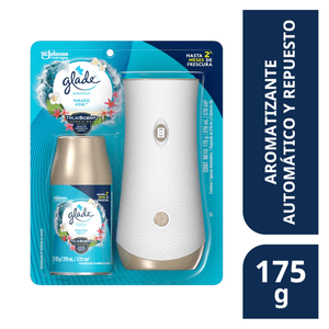 Glade Aromatizante Automático en Aerosol Aparato Paraíso Azul 175 g