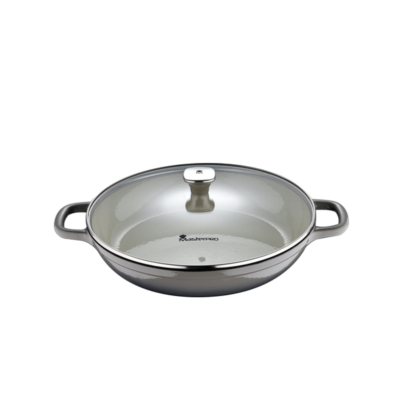 Masterpro Olla Baja 35cm Hierro Fundido C/Tapa Coo - H-E-B México