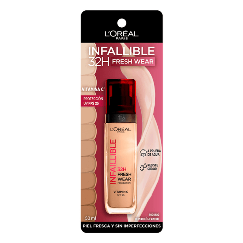 Loreal Paris - Base de maquillaje Infalible 32h Fresh Wear - 140: Beige Doré