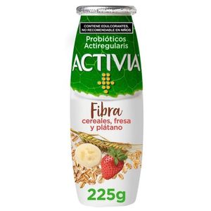 Activia Alimento Lácteo Fermentado Fresa y Plátano y Cereales 225 g Activia Alimento Lácteo Fermentado Ciruela Pasa 225 g