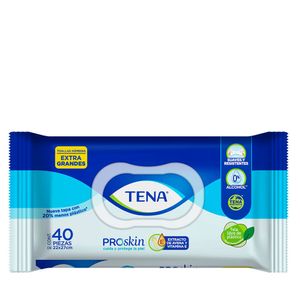 Tena Toallas Humedas Extra Grande con 40 pz