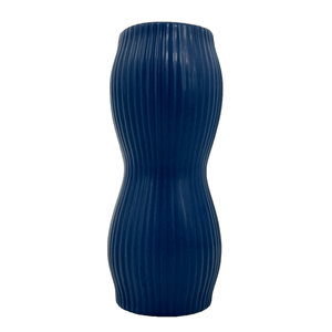 Base Ceramica Decorativa Azul 22 Cms Alto 1 Pz