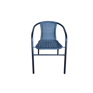 Outdoor Solutions Silla Acero y Ratan Azul