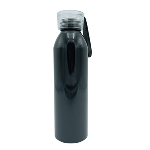 Botella de Aluminio Negra 630ml Para Agua 1 Pz