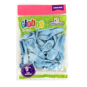 Globo Azul Bebe 30 Piezas 1 Pz