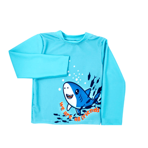 Trae de Bano Playera Ml Tiburon 2a 3a 3x 1 Pz