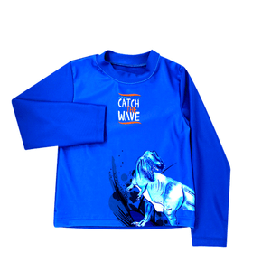 Traje de Bano Playera Ml Dino 2a 3a 3x 1 Pz