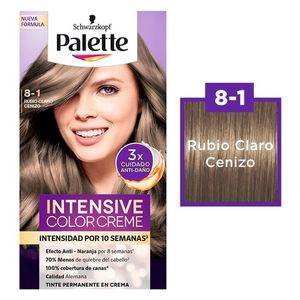 Tinte para cabello Palette Color Creme Rubio Claro Cenizo 8-1 Tinte Rubio Claro Especial Cenizo Tinte Rubio Cl 50 Ml