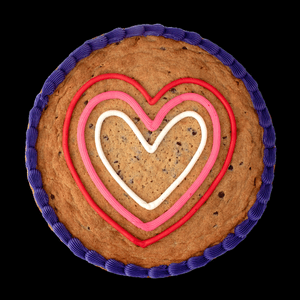 Red Heart Hand Decorated Cookie Cake Red Heart 1 Pz