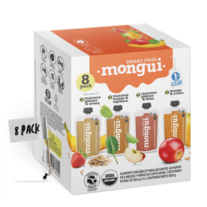 Monguifoods Papilla Orgánica Energy Mix 8 Pack