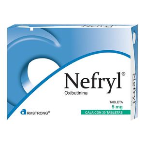 Nefryl caja con 20 tabletas de 5 mg c/u