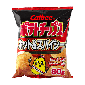 Calbee Potato Chips Hot & Spicy 80 G 80 Gr