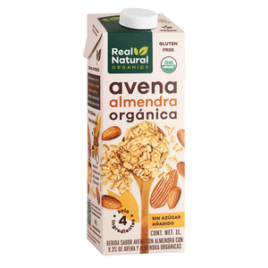 Real Natural Leche de Avena y Almendra Orgánica 1 L