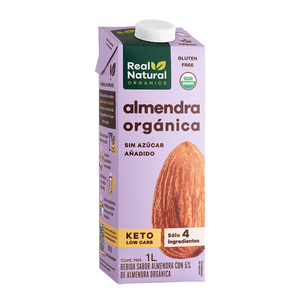 Real Natural Leche de Almendra Orgánica 1 L