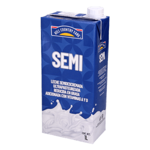 Leche Uht Semidescremada 1 Lt