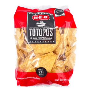 HEB Totopo Natural 550 g