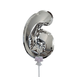 Cake Topper Numérico 6 Holiday Market