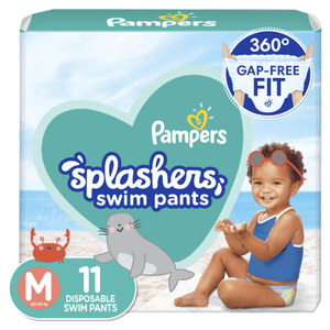 Pampers Pañal Para Nadar Splashers Para Bebe 11 Pz