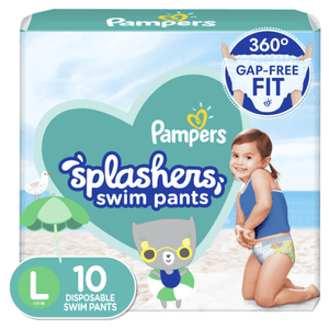 Pampers Pañal Para Bebe Splashers Pañal Para Nad 10 Pz