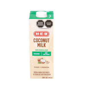 Leche Vegetal Coco Sin Azucar 946 Ml