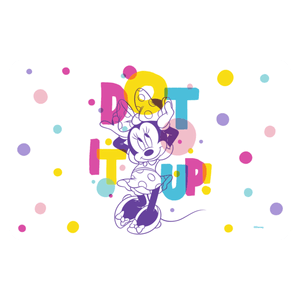 Mantel Vinil Dot It Up Minnie Multicolor 29 X 44  1 Pz