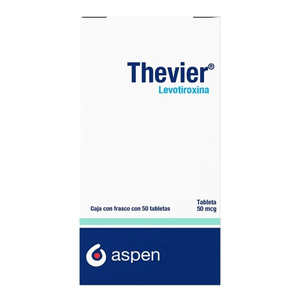 Thevier 50 Mcg 50 Tab Levotiroxina 1 Pz