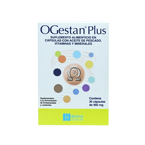 Ogestan Plus 950mg Suplemento Alim 30 Caps 1 Pz