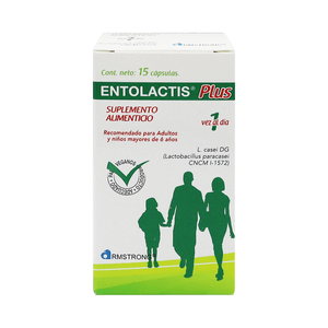 Entolactis Plus Suplemento Alimenticio Caja con 15 cápsulas