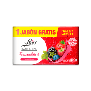 Jabon Multipack Frutos Rojos 5 Pz