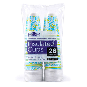 Vaso Cartón 12oz con 26 pz