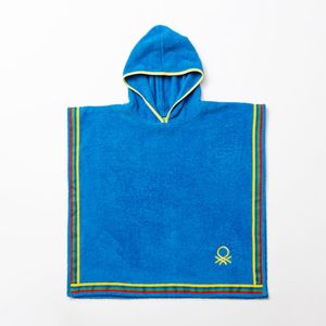 Poncho de Niño Azul 65x65cm 100% Algodón 380 Gsm 1 Pz