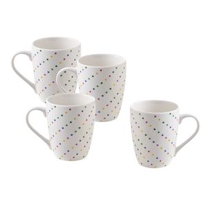 Set de 4 Tazas Benetton de Porcelana 360 ml