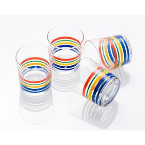 Set de 4 Vasos Benetton de Cristal 0.33 L