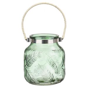 Lantern Verde Metal 16 Cms Alto 1 Pz