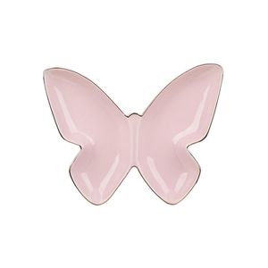 Plato Mariposa Rosa 1 Pz